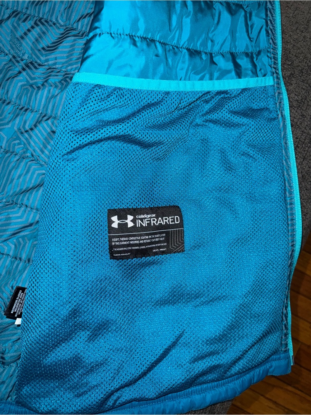 Under Armour ColdGear Infrared Quilted Full Zip Jacket Blue Women’s 2XL - Picture 13 of 13